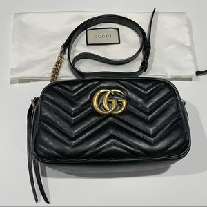 AUTHENTIC Gucci Marmont Matelasse Shoulder Bag